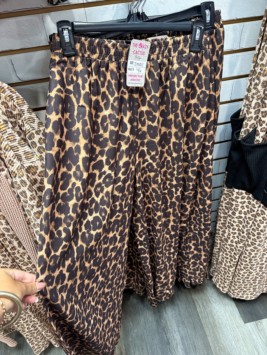 Wide Leg Leopard Pants