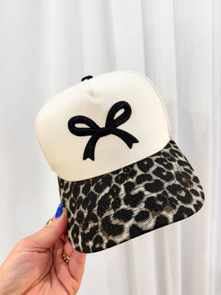 Cheetah Bow Hat
