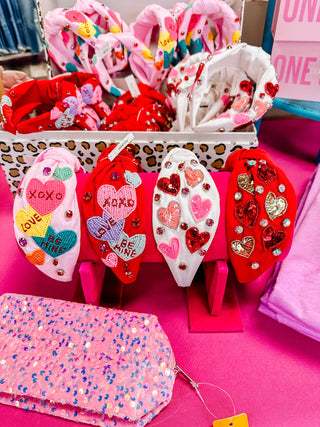 Valentine Beaded Headbands