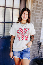 Licensed Checkered OU Graphic Tee
