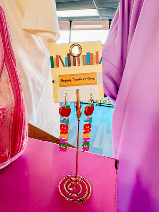 Colorful Teacher Dangle Earrings