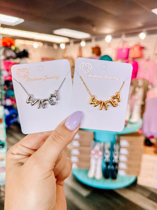 Wifey Bubble Necklace