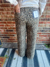 Leopard High Rise Wide Leg Cello Jeans