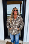 Puffer Pullover In Camo