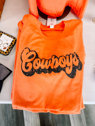 Orange Cowboys Tee