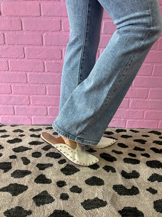 Studded Mules-Black