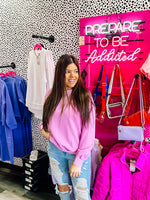 Soft Fleece Sweatshirt- Light Purple