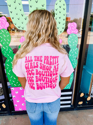 All The Pretty Girls Shop At TCC Logo Tees