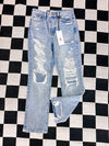 Mica Super High Rise Straight Leg Jeans