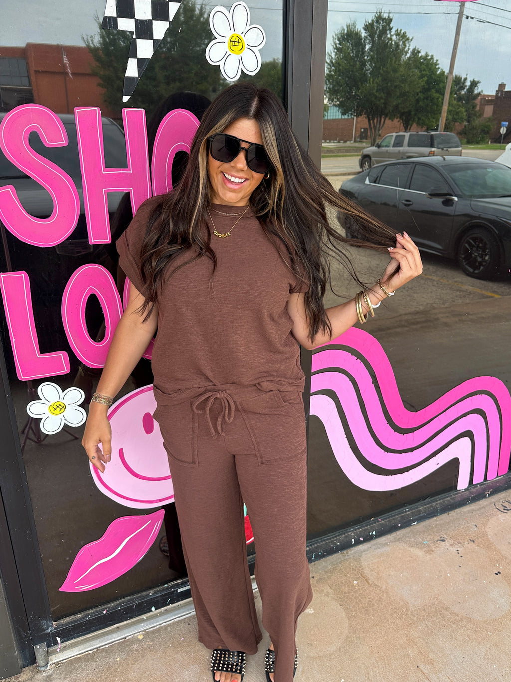 Fall Day Matching Set- Brown