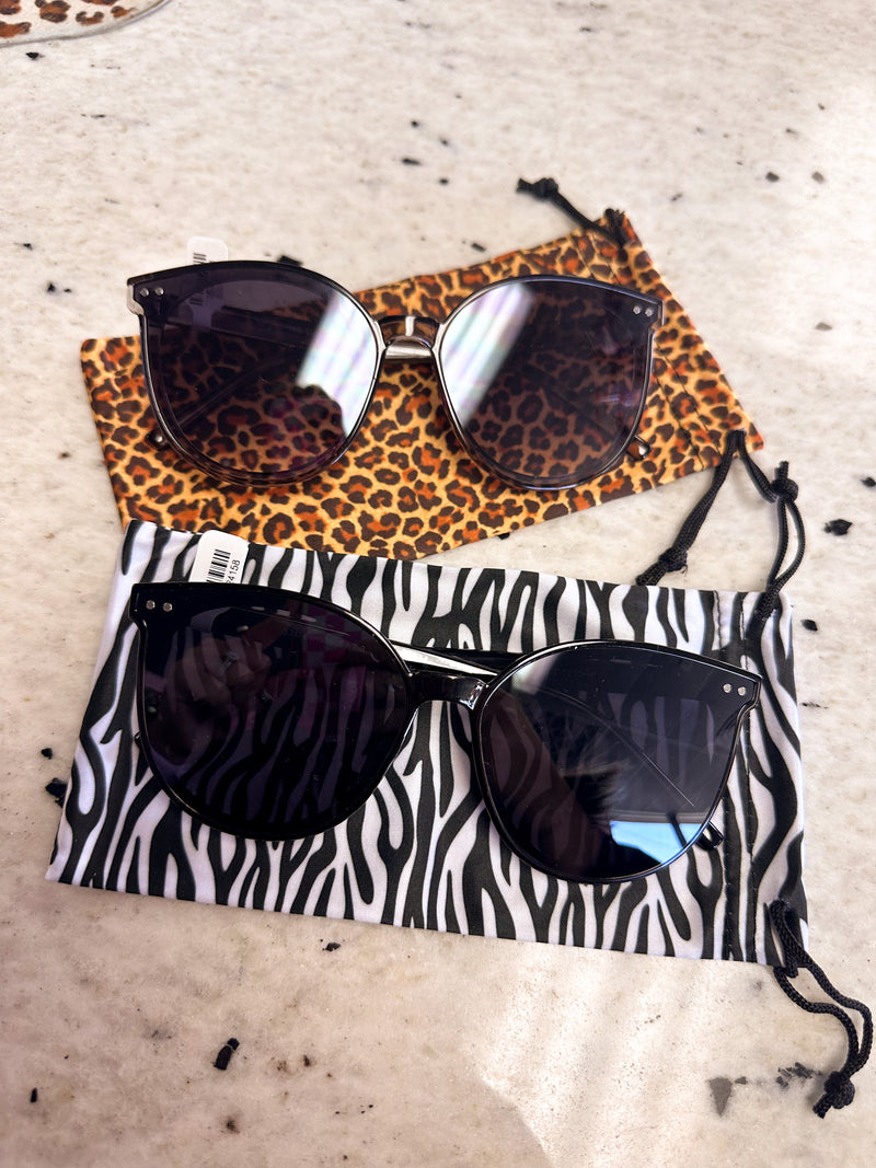 Animal Print Sunglasses Bag