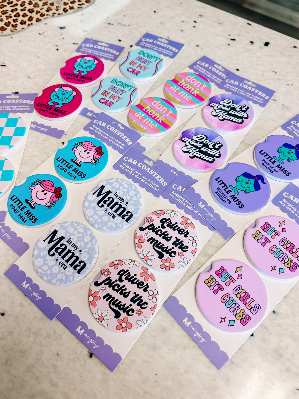 Little Miss Road Rage Car Coasters