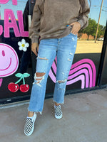 Mica High Rise Distressed Jeans