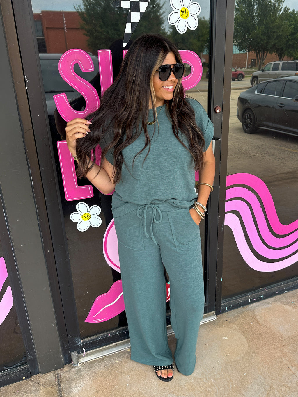 Fall Day Matching Set- Jade