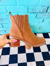 Cooler Weather Booties- Cognac