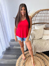 Flowy Tank-Red