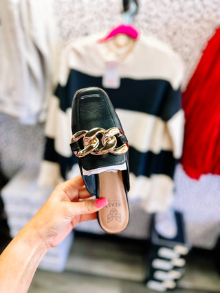 High Quality Casual Black Mules