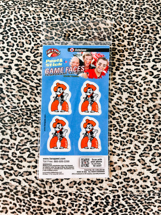 Pistol Pete Game Day Temporary Tattoos