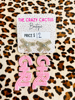 Baby Season Beaded Earrings- GIRL