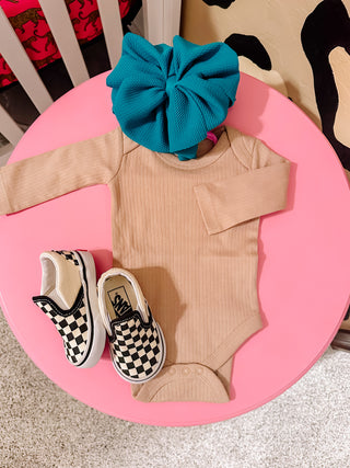 Ribbed Long Sleeve Bodysuit