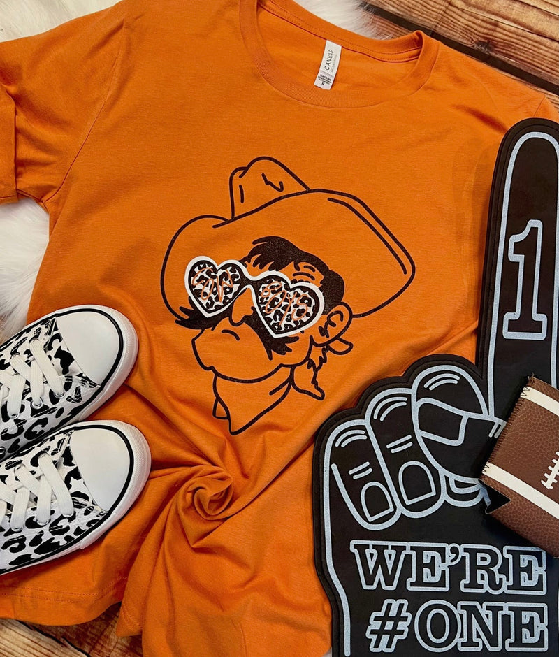 Heart Glasses Cowboys Tee