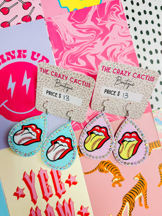 Bling Sport Tongue Earrings