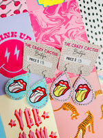 Bling Sport Tongue Earrings