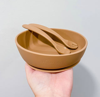 Silicone Bowl & Utensil Set- 5 Colors