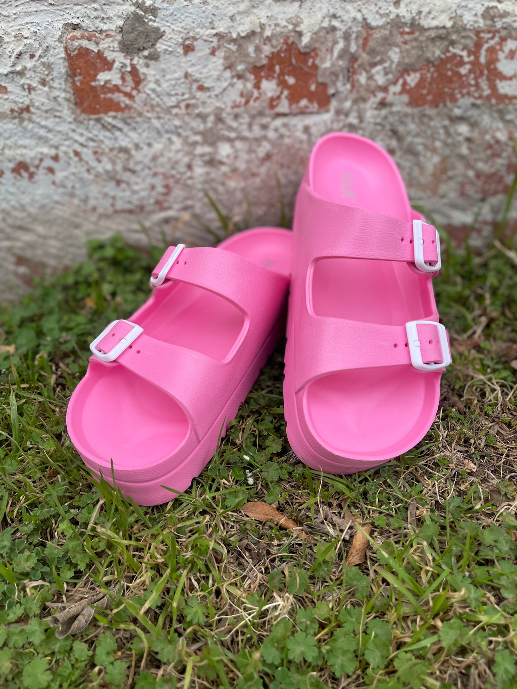 Platform Sunny Dayz Sandals - PINK