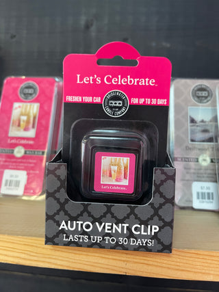 Vent Clip- Let's Celebrate