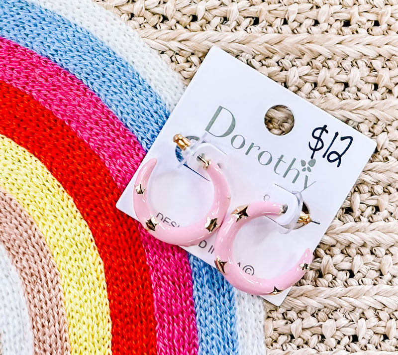 Star Hoops - PINK