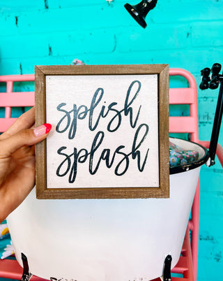 Splish Splash Wood Decor