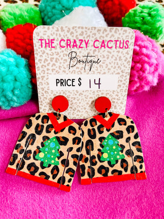 Ugly Christmas Sweater Earrings