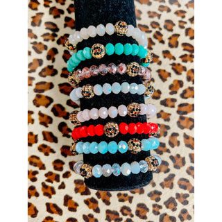 Beaded Bracelets With Leopard