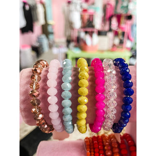 Solid Color Beaded Bracelets